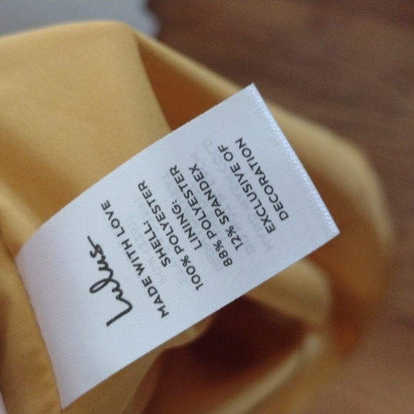 Lulus Charm and Charisma Mustard Yellow Burnout Floral Midi Dress Size L - Picture 10 of 14